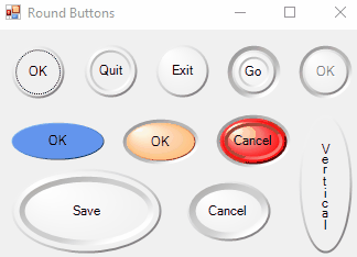 سورس پروژه ی دکمه دایره ای با استایل های مختلف به زبان سی شارپ